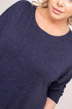 Polski Granatowa Sukienka DONNA