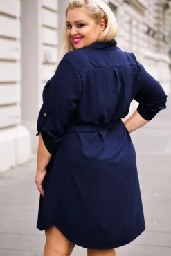 Polski Granatowa Sukienka IMALI