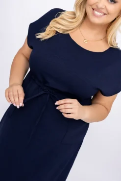 Polski Granatowa Sukienka PIRMENO