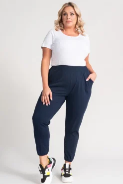 Damskie Polski Granatowe Spodnie alladynki ARGEA