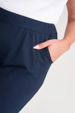 Damskie Polski Granatowe Spodnie alladynki ARGEA