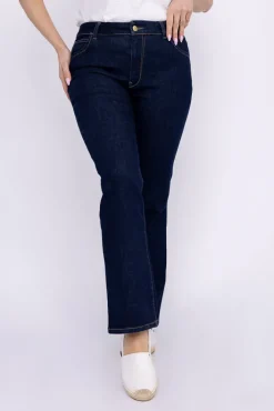 Damskie Polski Granatowe Spodnie Jeansowe SEGENO