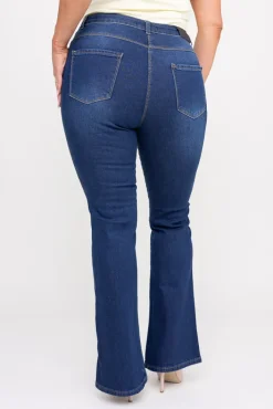 Damskie Granatowe Spodnie jeansowe MILANO