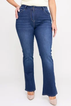 Damskie Granatowe Spodnie jeansowe MILANO