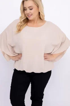Damskie Polski Jasnobeżowa Bluzka ETERNAL