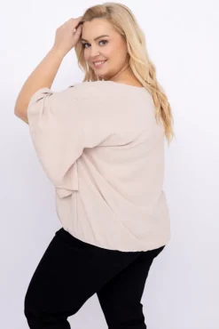 Damskie Polski Jasnobeżowa Bluzka ETERNAL