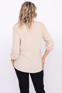 Damskie Polski Jasnobeżowa Bluzka PRUDI