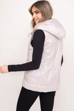 Damskie Polski Jasnobeżowa Kamizelka APERI