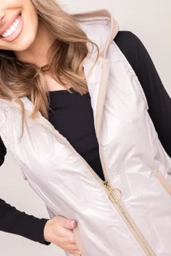 Damskie Polski Jasnobeżowa Kamizelka APERI