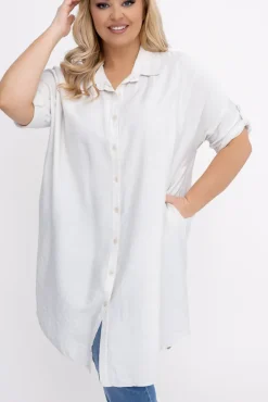 Damskie Włoski Jasnobeżowa Koszula BARIEN