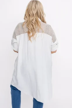 Damskie Włoski Jasnobeżowa Koszula BARIEN