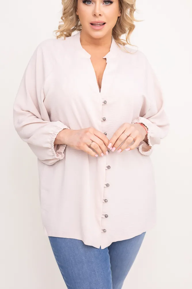 Damskie Polski Jasnobeżowa Koszula KERI