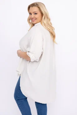 Damskie Włoski Jasnobeżowa Koszula TERIEN