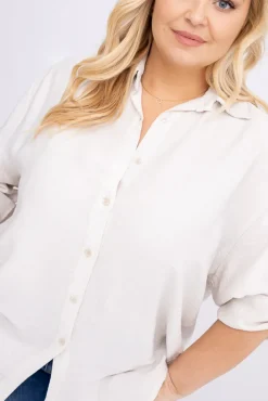 Damskie Włoski Jasnobeżowa Koszula TERIEN