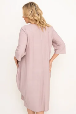 Polski Jasnobeżowa Sukienka brokatowa REVIN