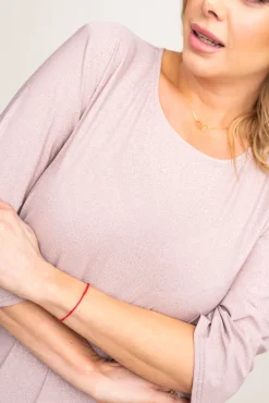 Polski Jasnobeżowa Sukienka brokatowa REVIN