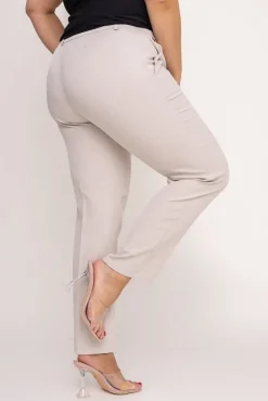 Damskie Polski Jasnobeżowe Spodnie cygaretki WELMI