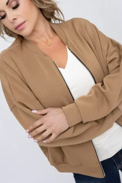 Damskie Włoski Jasnobrązowa Bluza GIRTI