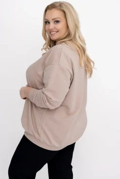 Damskie Włoski Jasnobrązowa Bluza LINDI