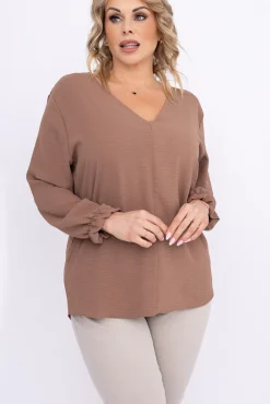 Damskie Polski Jasnobrązowa Bluzka PRUDI