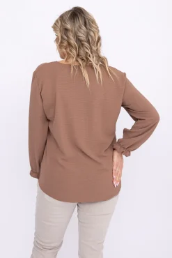 Damskie Polski Jasnobrązowa Bluzka PRUDI