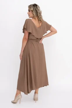 Polski Jasnobrązowa Sukienka DENVER