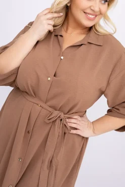 Polski Jasnobrązowa Sukienka POWER