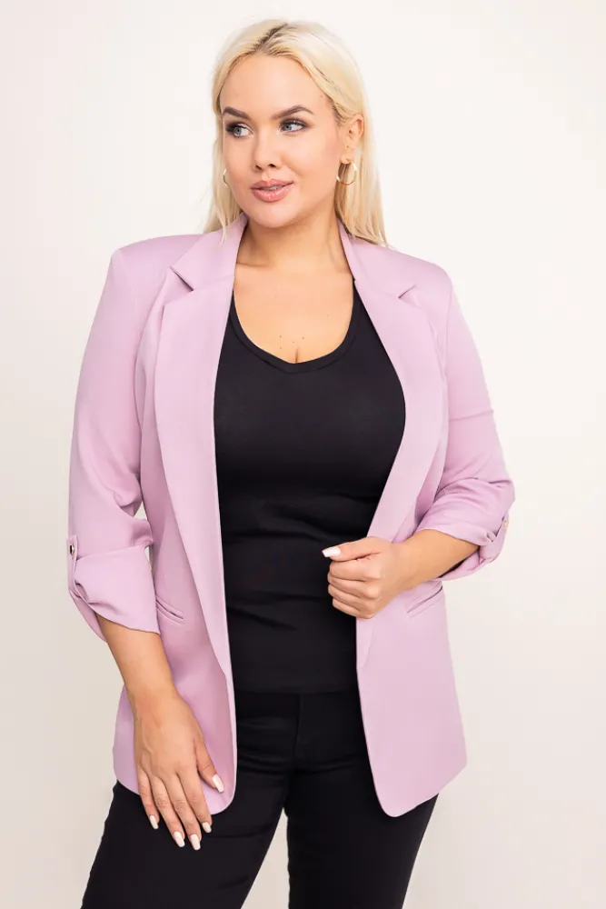 Damskie Polski Jasnoliliowa Marynarka LOTI