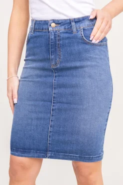 Polski Jasnoniebieska Spódnica jeansowa NOIZI