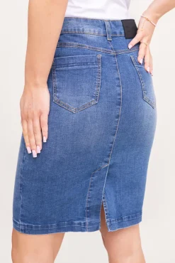 Polski Jasnoniebieska Spódnica jeansowa NOIZI