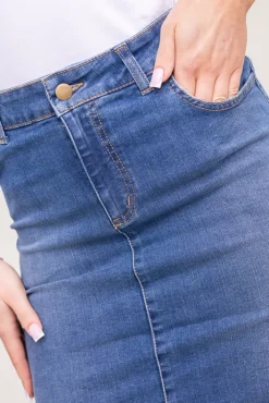 Polski Jasnoniebieska Spódnica jeansowa NOIZI