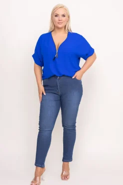 Damskie Jasnoe Spodnie jeansowe TEMENZI