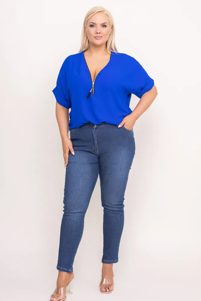 Damskie Jasnoe Spodnie jeansowe TEMENZI