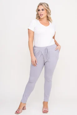 Damskie Polski Jasnoszare Spodnie LOTARIO