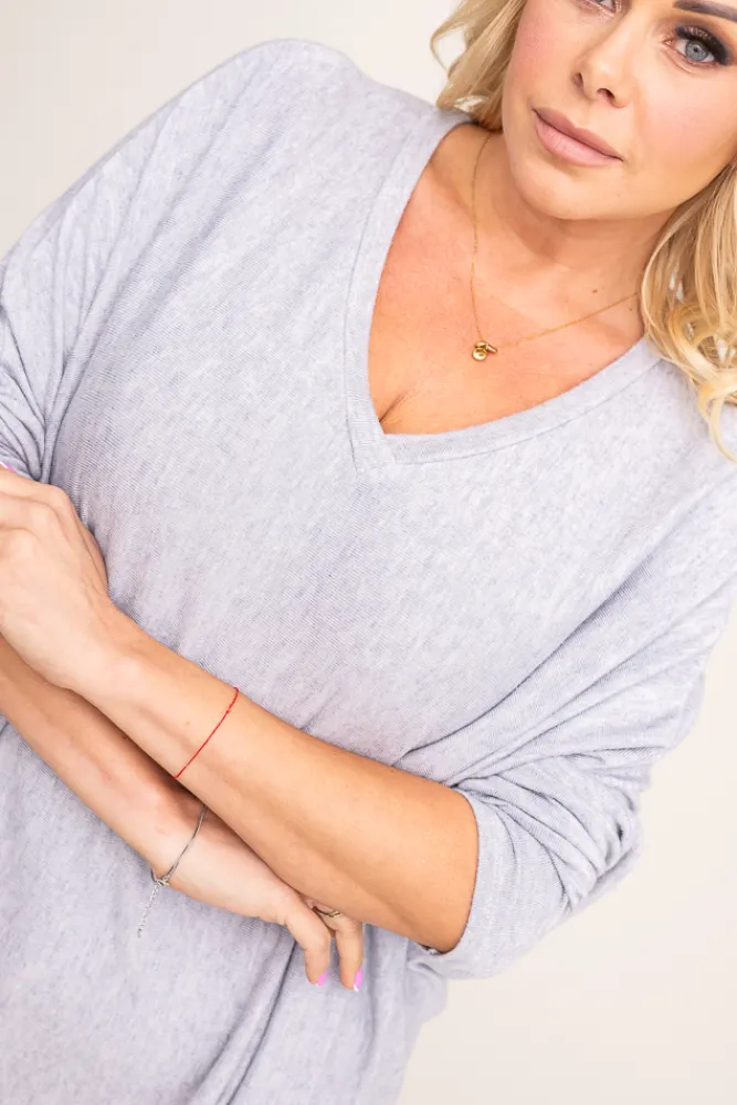 Damskie Włoski Jasno Sweter oversize NELVI