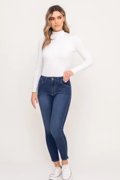 Damskie Polski Jeansowe spodnie MODERA 7/8