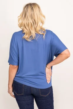 Damskie Polski Jeansowoniebieska Bluzka CILIO