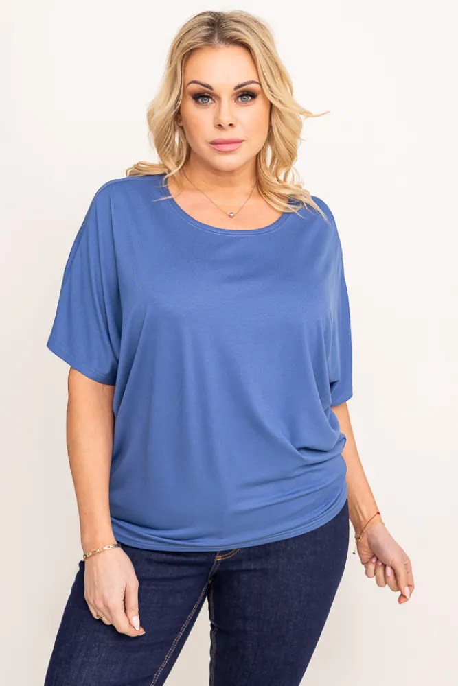 Damskie Polski Jeansowoniebieska Bluzka CILIO