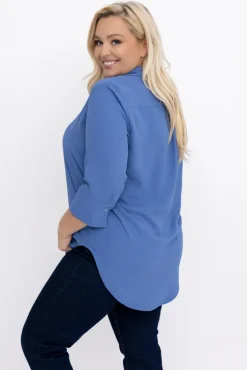 Damskie Polski Jeansowoniebieska Koszula VENTELI