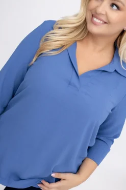 Damskie Polski Jeansowoniebieska Koszula VENTELI