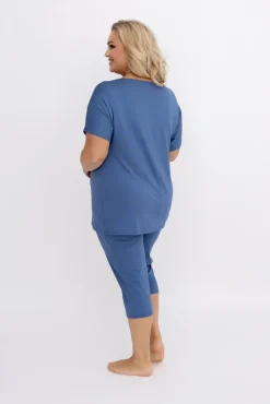 Polski Jeansowoniebieska Piżama SLIPIN