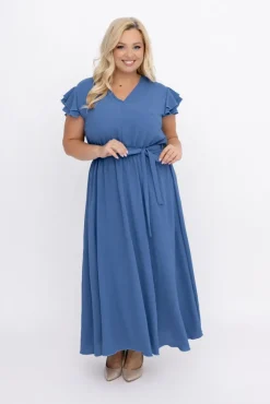 Polski Jeansowoniebieska Sukienka BLANCY