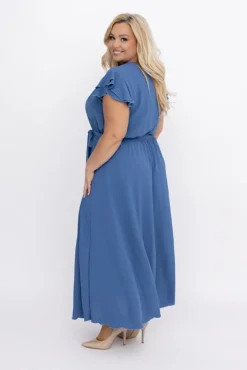 Polski Jeansowoniebieska Sukienka BLANCY