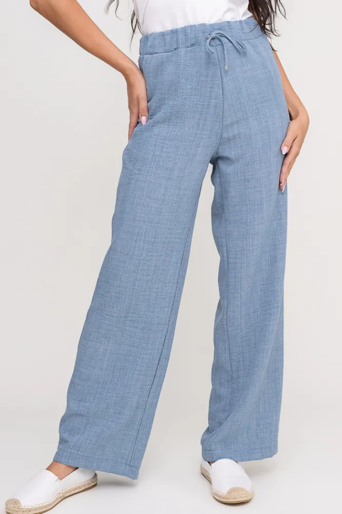 Damskie Polski Jeansowoe Spodnie lniane SIETTA