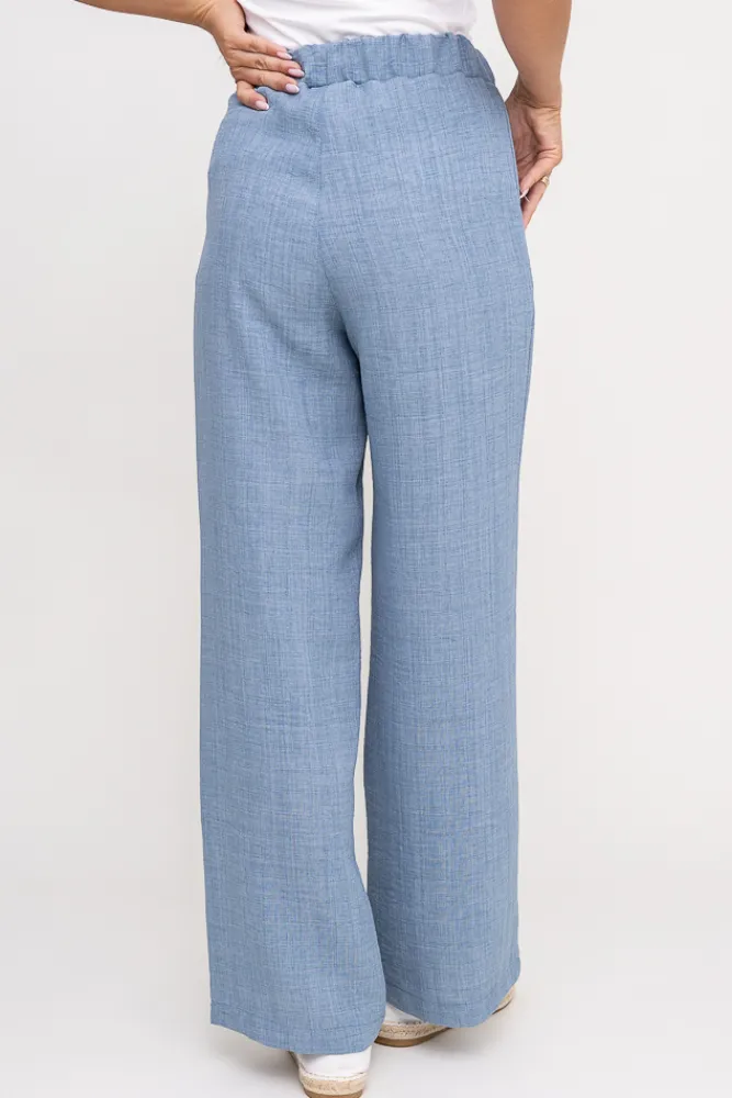 Damskie Polski Jeansowoe Spodnie lniane SIETTA