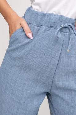 Damskie Polski Jeansowoe Spodnie lniane SIETTA