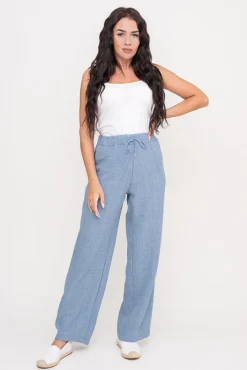 Damskie Polski Jeansowoe Spodnie lniane SIETTA