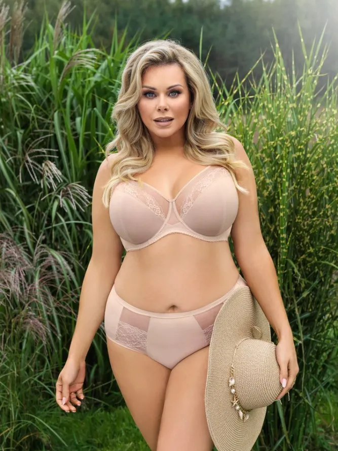 Gorsenia K441 biustonosz miękki BIG beżowy LUISSE