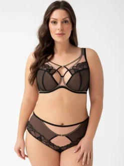 Polski K758 biustonosz miękki BIG czarny SAANVI