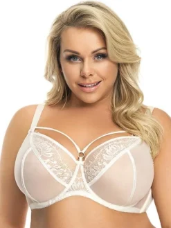 Gorsenia K496 biustonosz miękki na drutach śmietanowy PARADISE